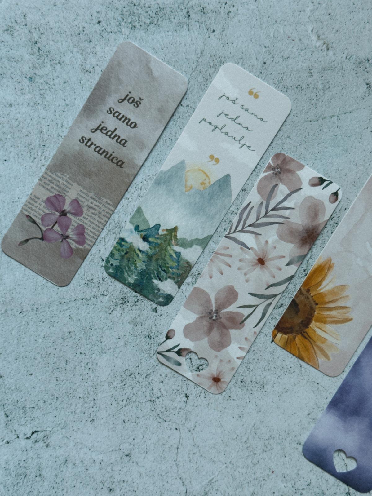 SET BUKMARKERA – kolekcija watercolor
